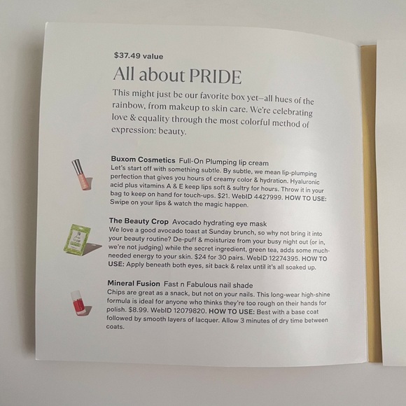 NWT MACYS BEAUTY BOX All about pride 8 pieces - Picture 3 of 6